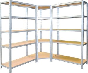 Profi Tools Regał metalowy rogowy magazynowy Zeus 180x90x40 cm 5 półek nośność 875 kg 4