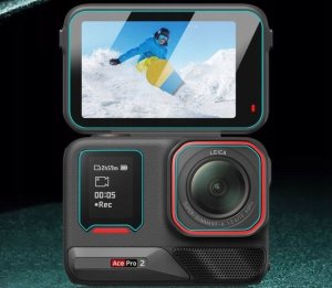 Osłona na obiektyw Puluz Zestaw Osłona Szkło Hartowane na Obiektyw 2x Ekran LCD - Insta360 ACE PRO 2 / PU711T 9