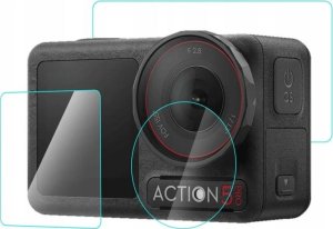 Osłona na obiektyw Puluz Zestaw Osłona Szkło Hartowane na 2x Ekran + Obiektyw DJI Osmo Action 5 Pro / PU958T 4