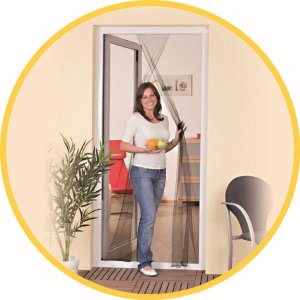 Easy life Mako MOSKITIERA DRZWI 2X60X210 CZARNY 2