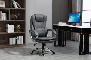 Fotel biurowy z masażem  podgrzewany ACTIVEJET YK7304 szary 17
