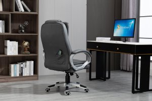 Fotel biurowy z masażem  podgrzewany ACTIVEJET YK7304 szary 19