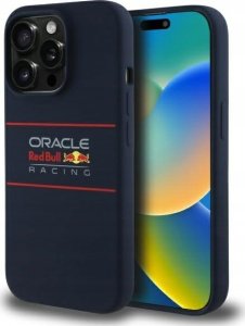 Red Bull Red Bull RBHMP14L24SIHSRV iPhone 14 Pro 6.1" Hard Case Navy Silicone Horizontal Logo MagSafe 3