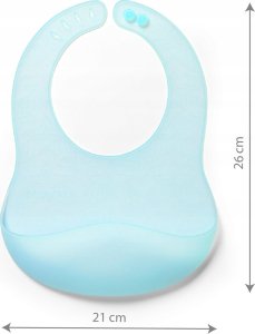 BabyOno 1598/03 ŚLINIAK SILIKONOWY ULTRACIENKI 7