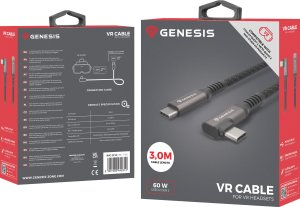 Kabel USB GENESIS USB-C - USB-C 3 m Czarny (NVC-2218) 3