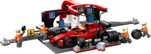 LEGO City Formula 1 F1® Pit stop i mechanicy z bolidem Ferrari  (60443) 8