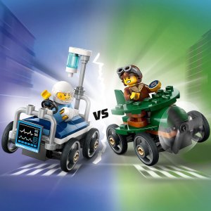 LEGO City Zestaw wyścigówek: samolot kontra łóżko szpitalne (60459) 5
