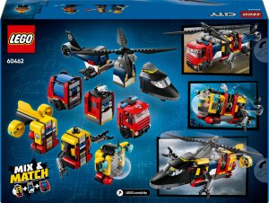 LEGO City Zestaw z helikopterem, wozem strażackim i łodzią podwodną (60462) 9