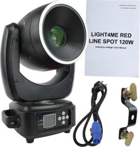 LIGHT4ME GŁOWICA RUCHOMA GŁOWA LED LIGHT4ME RED LINE SPOT 120W OŚWIETLENIE SCENICZNE 11