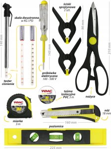 Wózek narzędziowy WMC TOOLS Szafka narzędziowa wózek warsztatowy 257 el. 9