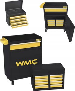 Wózek narzędziowy WMC TOOLS Szafka narzędz. wózek warsztatowy 253el. 2