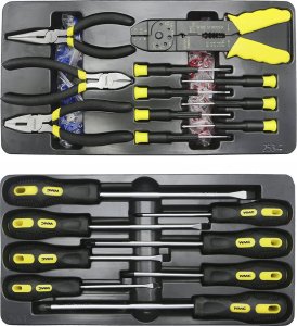 Wózek narzędziowy WMC TOOLS Szafka narzędz. wózek warsztatowy 253el. 4