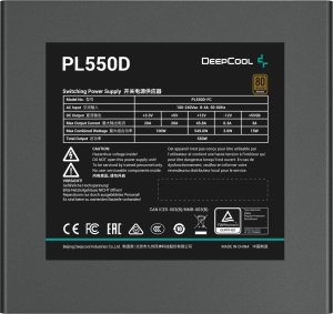 Zasilacz Deepcool PL550D 550W ATX 3.1 (R-PL550D-FC0B-EU-V2) 3