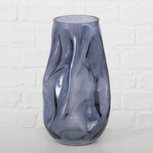 Boltze Home Wazon szklany LOJIN, metaliczny odcień, 27,8 cm 2