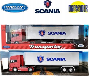 Welly WELLY Ciężarówka z przyczepą 1:32 Scania V8 R730 32671 10