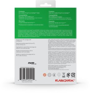 Dysk SSD SanDisk Green SN3000 500GB M.2 2280 PCI-E x4 Gen4 NVMe (WDS500G4G0E) 7