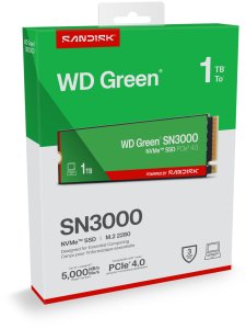 Dysk SSD SanDisk Green SN3000 1TB M.2 2280 PCI-E x4 Gen4 NVMe (WDS100T4G0E) 5