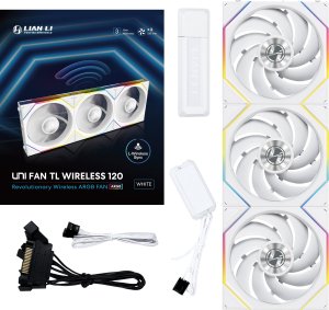Wentylator Lian Li UNI FAN TL Wireless 120 3-pack biały (12TL1W3W) 3