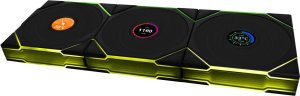 Wentylator Lian Li UNI FAN TL Wireless LCD 120 Reverse Blade 3-pack czarny (12RTLLCD1W3W) 2