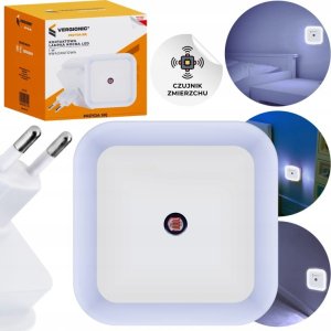 Lampka wtykowa do gniazdka VERGIONIC Kontaktowa lampka nocna LED 6,5x6,5cm 220V z czujnikiem zmierzchu 2