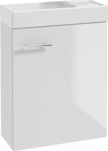Stamar Szafka łazienkowa wisząca z umywalką baterią i syfonem 50x70 cm biała 3
