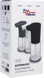Dozownik do mydła ProMedix Bezdotykowy dozownik mydła, PR-540 GR Szary 300 ml, do rodka do dezynfekcji, IPX4 6