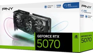 Karta graficzna PNY GeForce RTX 5070 Triple Fan Overclocked 12GB GDDR7 DLSS4 (VCG507012TFXPB1-O) 9