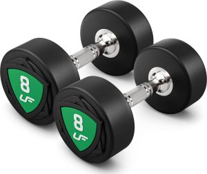 UpForm Zestaw hantli stałych poliuretanowych 1-10kg (skok co 1 kg) 110 kg -UpForm 11