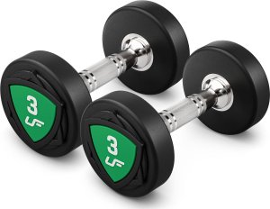 UpForm Zestaw hantli stałych poliuretanowych 1-10kg (skok co 1 kg) 110 kg -UpForm 5