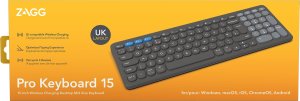 Klawiatura Zagg Pro 15 keyboard Universal Bluetooth QWERTY UK English Black 84005 12
