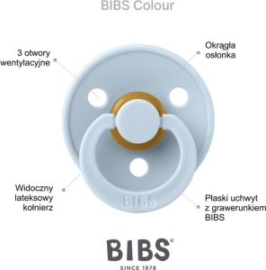 Bibs BIBS COLOUR ANATOMICAL CORAL S Smoczek ortodontyczny kauczuk Hevea 4