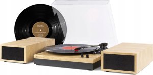 Gramofon Muse ML Gramofon stereo Fenton RP165L z głośnikami i bluetooth/ Jasne drewno 12