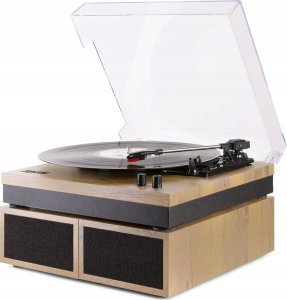 Gramofon Muse ML Gramofon stereo Fenton RP165L z głośnikami i bluetooth/ Jasne drewno 10
