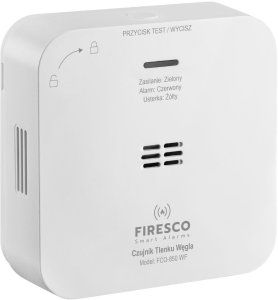 Inne Czujnik czadu Firesco FCO-850 WF bateryjny Wifi Tuya 3