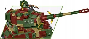 Cobi Historical Collection Polski czołg ciężki Pz.Kpfw. VI Tiger Ausf. E (COBI-3124) 11