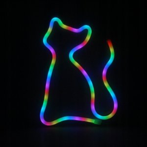 Neon dekoracyjny LED RGB KOT + pilot FLRN03 Forever Light 5
