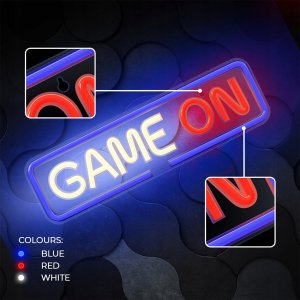 Neon dekoracyjny LED Plexi GAME ON multikolor FPNE23 Forever Light 6