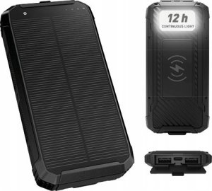 Ładowarka solarna Green Cell PLATINET POWER BANK 10000 mAh WIRELESS CHARGER 15W SOLAR PANEL 2x USB-A + USB-C [46030] 4