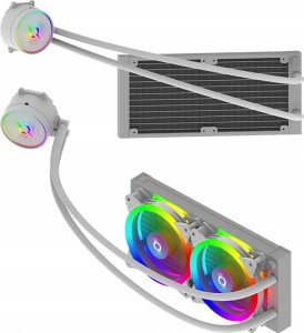 Chłodzenie wodne AQIRYS Chłodzenie do procesora AiO AQUARIUS 240 white 3