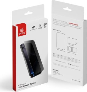 Crong Privacy 3D Armour Glass - Hartowane szkło prywatyzujące iPhone 16 / iPhone 15 6