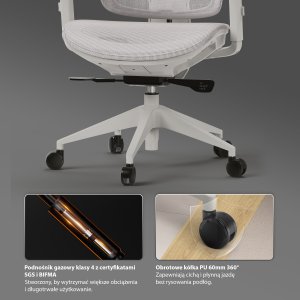 Krzesło biurowe SENSE7 NOBU light gray 9