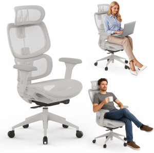 Krzesło biurowe SENSE7 NOBU light gray 11