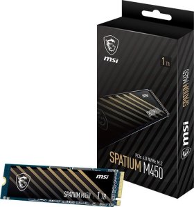 Dysk SSD MSI Spatium M450 V1 1TB M.2 2280 PCI-E x4 Gen4 NVMe (S78-440L0M0-P83) 5