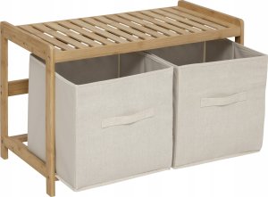 5five Ławka do łazienki TIDY BOX, 2 pojemniki do przechowywania, 66,8 x 44 x 35 cm 2