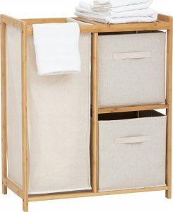 5five Regał bambusowy z koszem na pranie TIDY BOX i pojemnikami, 66 x 33,3 x 78,5 cm 7