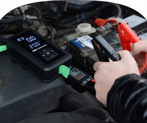 Kompresor samochodowy Green Cell Greencell PowerBoost Air / Rozrusznik / Powerbank do samochodu z kompresorem 8000mAh 1000A Urządzenie rozruchowe 11