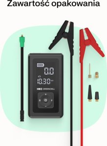 Kompresor samochodowy Green Cell Greencell PowerBoost Air / Rozrusznik / Powerbank do samochodu z kompresorem 8000mAh 1000A Urządzenie rozruchowe 19