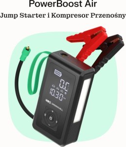 Kompresor samochodowy Green Cell Greencell PowerBoost Air / Rozrusznik / Powerbank do samochodu z kompresorem 8000mAh 1000A Urządzenie rozruchowe 21