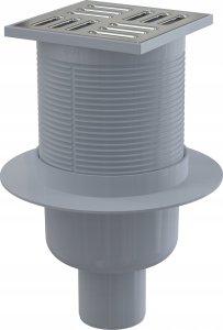 ALCADRAIN Kratka ściekowa 105×105/50 mm odpływ pionowy syfon mokry 3