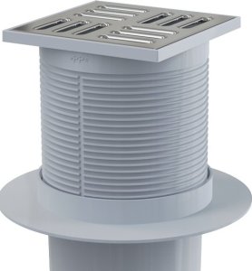 ALCADRAIN Kratka ściekowa 105×105/50 mm odpływ pionowy syfon mokry 4